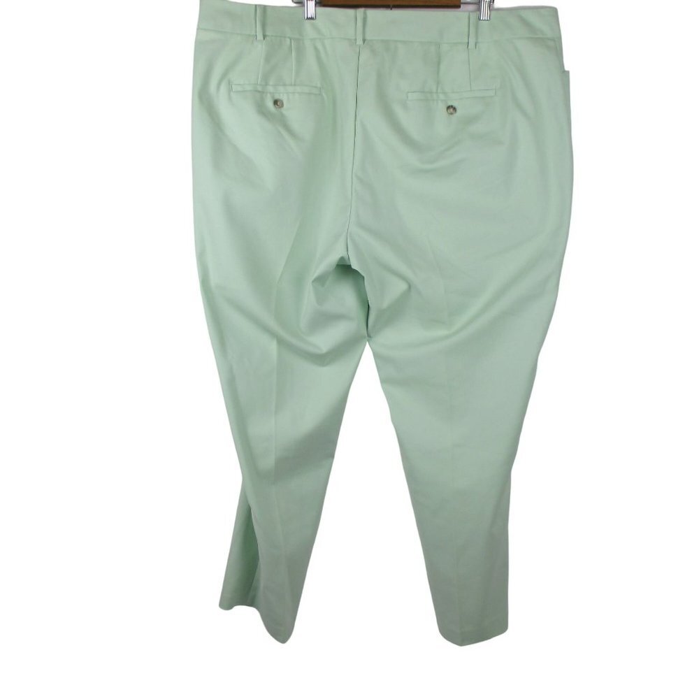 Eloquii Green Flat Front Elevated Basic Pants Siz… - image 8
